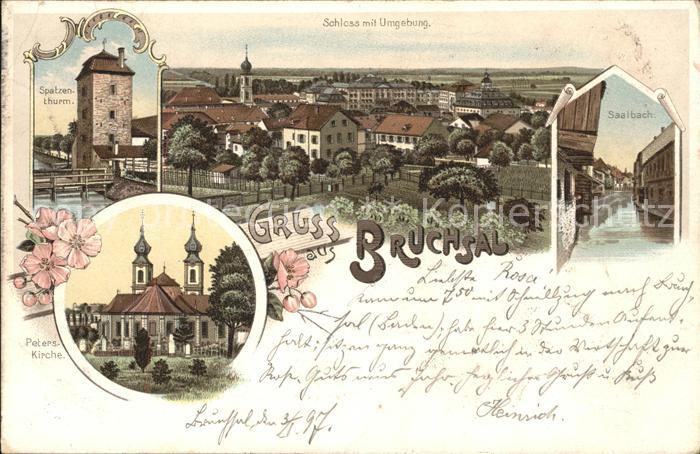 Bruchsal Saalbach Peters-Kirche u.Spatzenturm