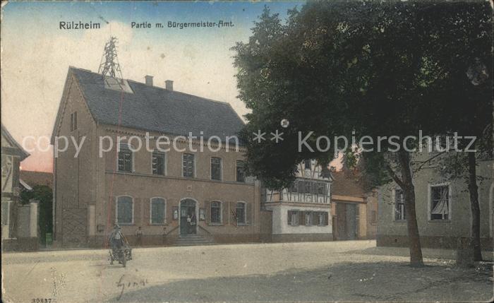 Ruelzheim Partie mit Bürgermeister-Amt (Feldpost)