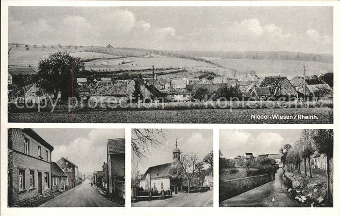 Nieder-Wiesen Strassenansicht u.Kirche