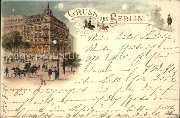 BERLIN  CITY Cafe Bauer unter den Linden