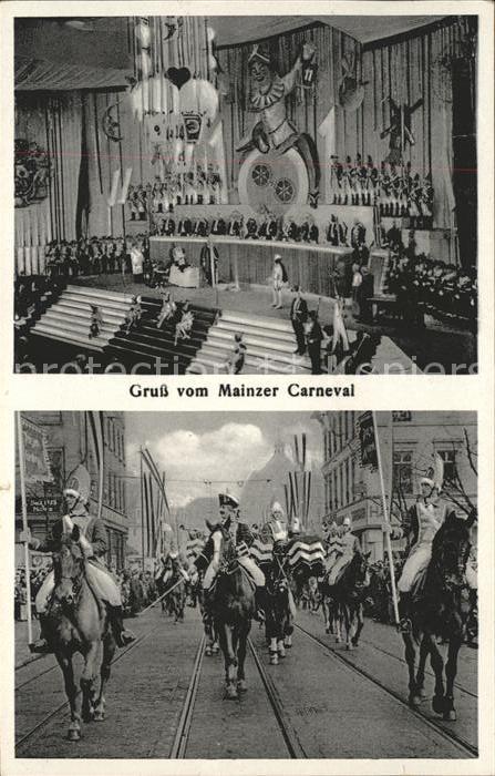 Mainz Rhein Määnzer Fassenachtsumzug und Prunksitzu