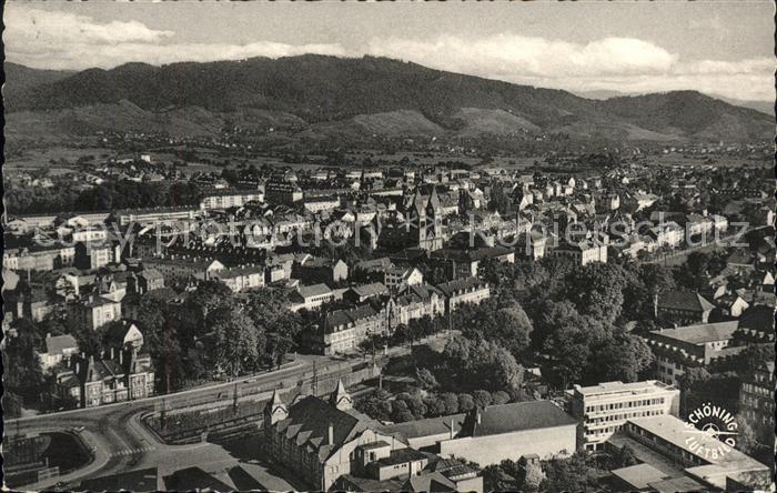 Offenburg Union Brücke und Oststadt Fliegeraufnah