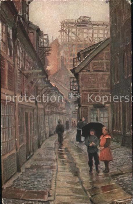 BERLIN  CITY Altstadt Kuenstlerkarte Fr. Kallmorgen