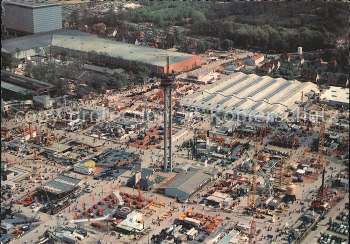 HANNOVER  CITY Hermes Turm Messe Fliegeraufnahme