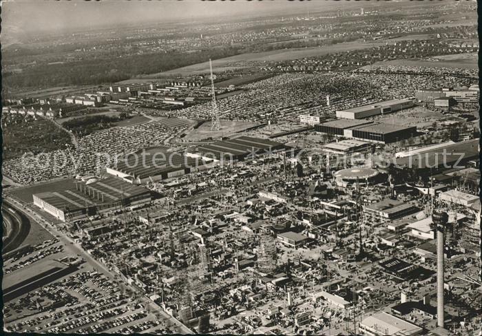 HANNOVER  CITY Hermes Turm Messegelaende Fliegeraufnahme