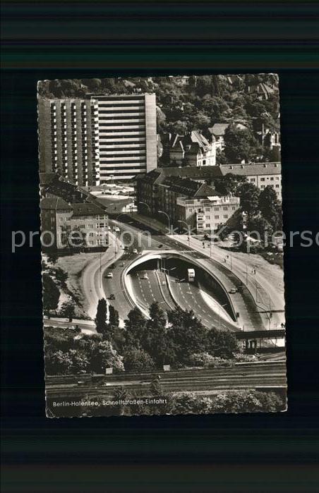 Halensee Berlin Stadtautobahn Schnellstrassen Einfahrt