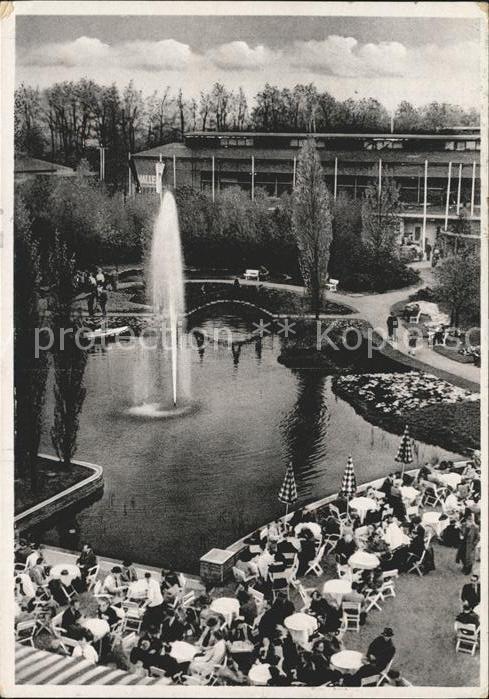 HANNOVER  CITY Messegelaende Restaurant Fontaene Exportmesse 1949