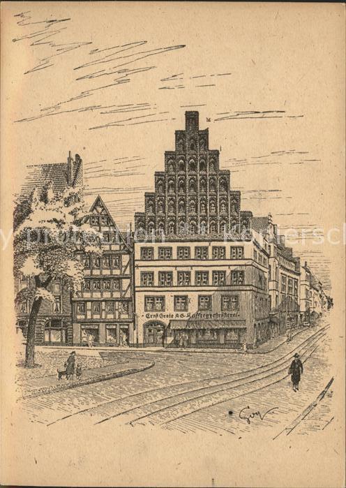 HANNOVER  CITY Zerstoerte Kulturstaetten Baudenkmaeler Alte Kanzlei Osterstrasse