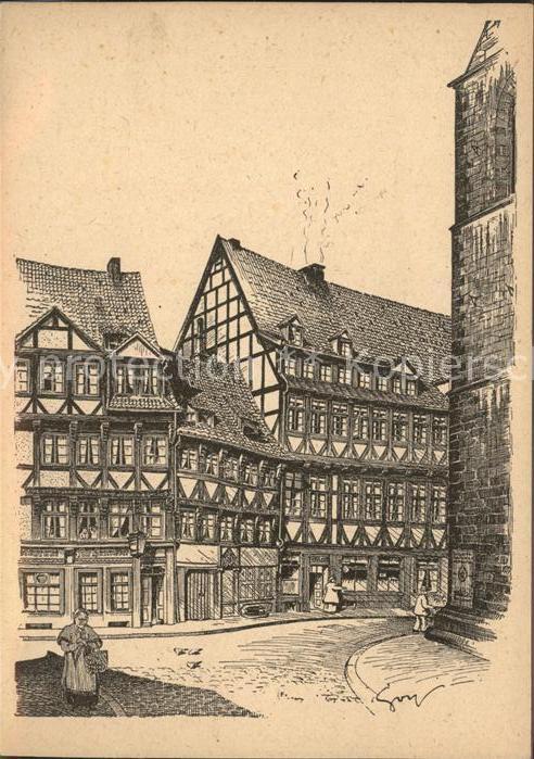 HANNOVER  CITY Zerstoerte Kulturstaetten Baudenkmaeler Alte Kreuzklappe Kreuzkir