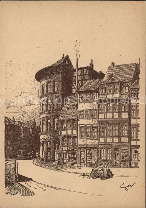 HANNOVER  CITY Hannoversche Baudenkmaeler Kuenstlerkarte F. O. Goy Nr. 9