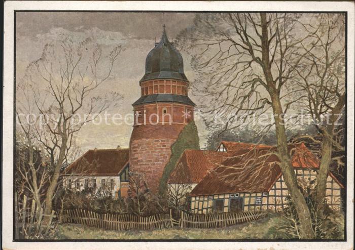 Diepholz Schloss Künstlerkarte R. Köpke Kalender
