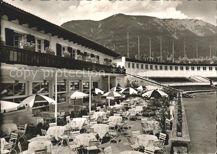 GARMISCH-PARTENKIRCHEN Bayern Hotel Cafe-Restaurant Olympiahaus Skistadion