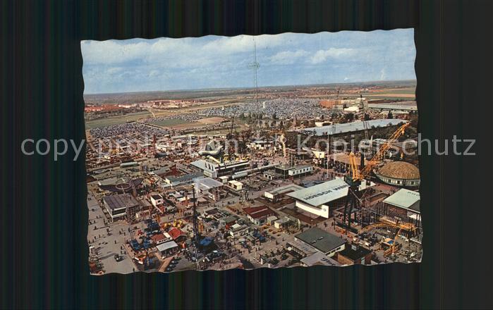 HANNOVER  CITY Fliegeraufnahme Messegelaende