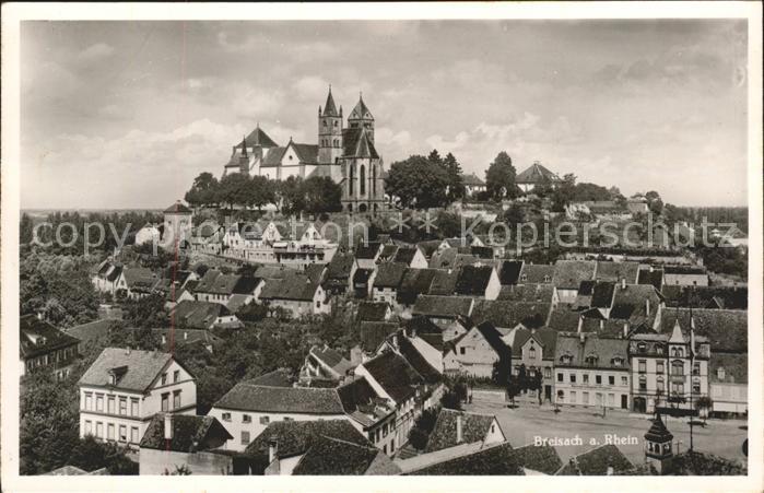 Breisach Rhein Ortsansicht mit Münster Gasthof zum Sch