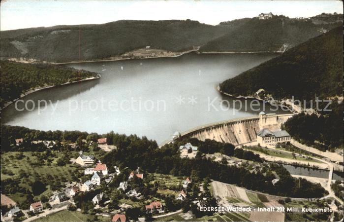 Waldeck Edersee Sperrmauer Talsperre Stausee Fliegerauf