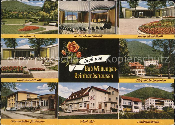 Reinhardshausen Kurpark Wandelhalle Sanatorium Hotel We