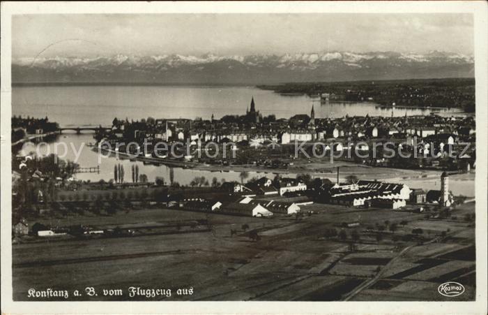 Konstanz Bodensee Fliegeraufnahme