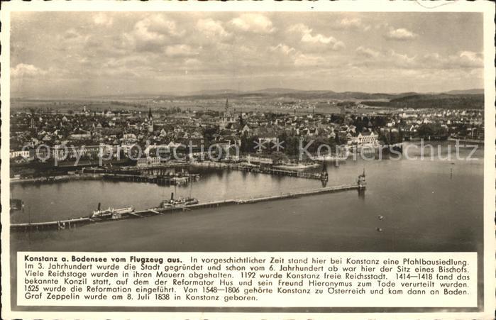 Konstanz Bodensee Fliegeraufnahme