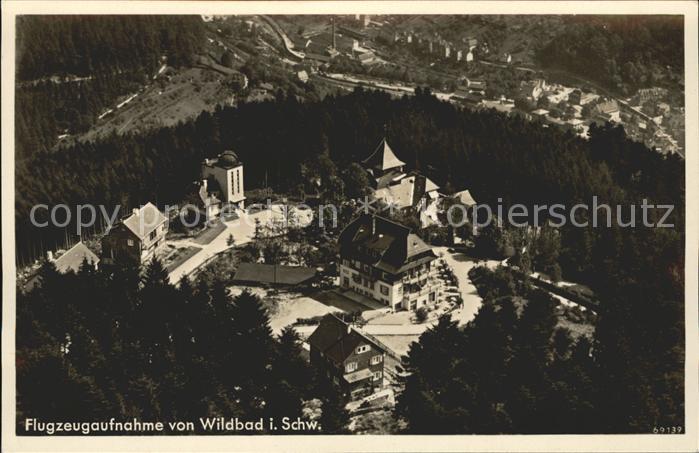 Wildbad Schwarzwald Fliegeraufnahme