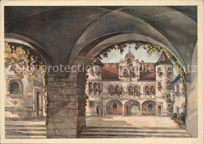 Konstanz Bodensee Rathaushof Künstlerkarte