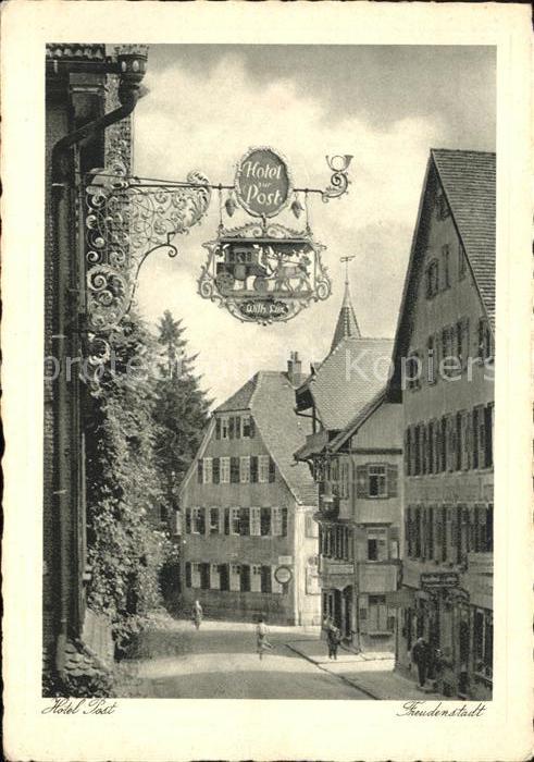 FREUDENSTADT BW Hotel Post Wirtshausschild