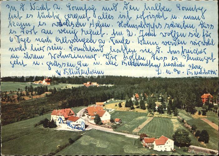 Kniebis Freudenstadt Blindenerholungsheim Fliegeraufnahme