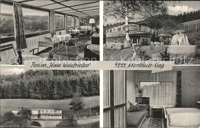 Morsbach Sieg Pension Waldfrieden Terrasse Fontäne Zi