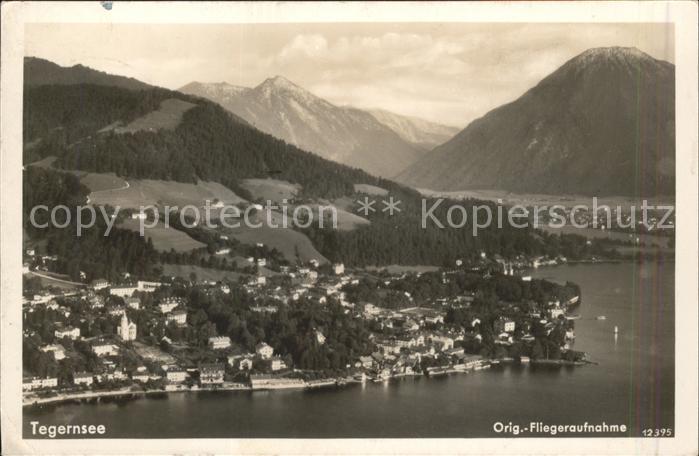 Tegernsee Bayern Fliegeraufnahme
