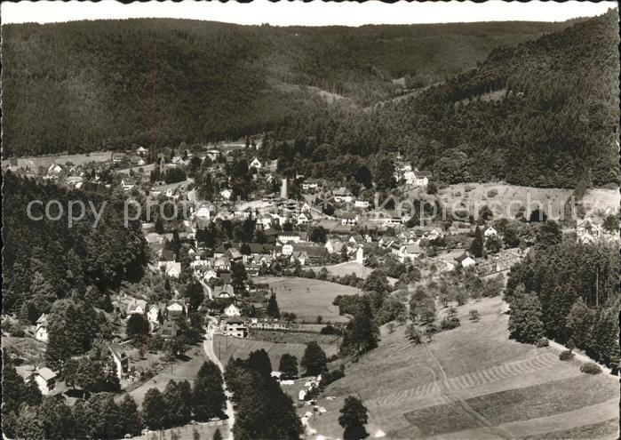 Bad Herrenalb Totalansicht mit Campingplatz