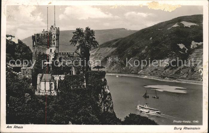 Burgen Burg Rheinstein Rhein