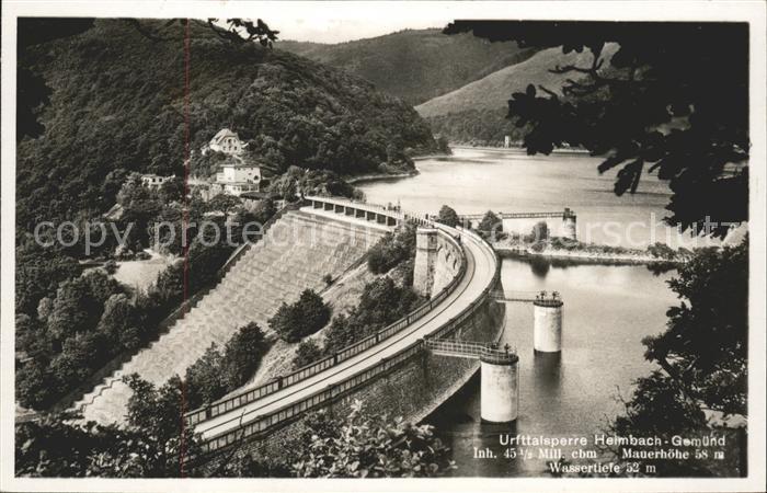 Urfttalsperre Helmbach Fliegeraufnahme