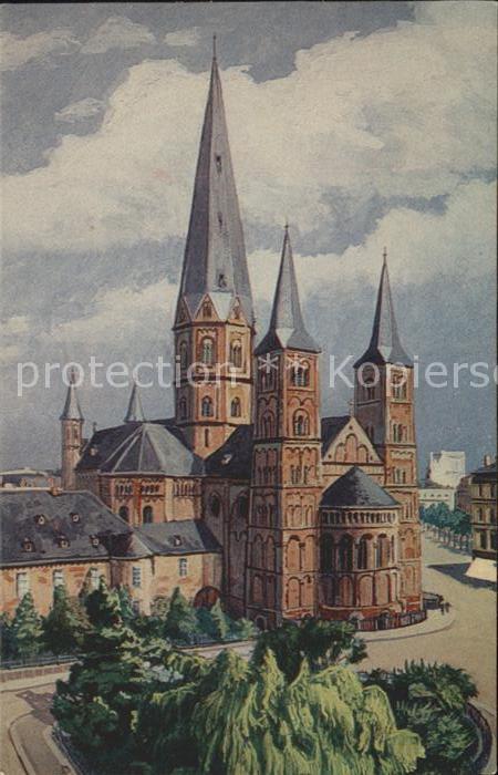 Bonn Rhein Muenster Kuenstlerkarte