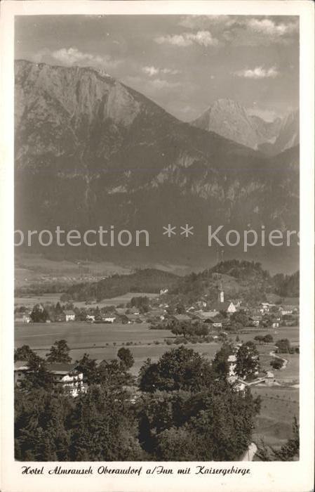 Oberaudorf Hotel Almrausch mit Kaisergebirge