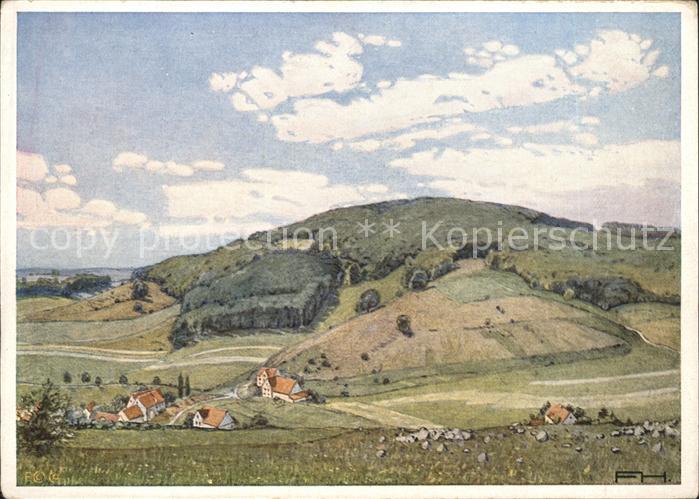 Schwaebische Alb Der Sternberg Künstlerkarte