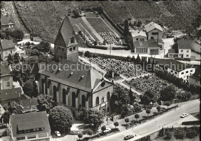 Leutesdorf Rhein Pfarrkirche St. Laurentius Fliegeraufnahme