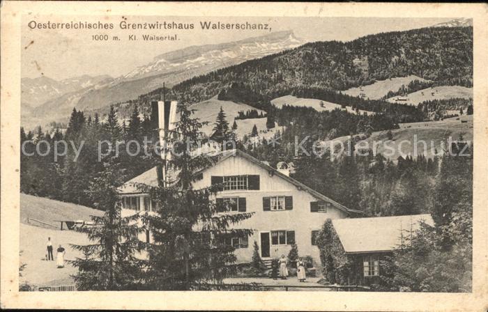 Kleinwalsertal Grenzwirtshaus Walserschanz