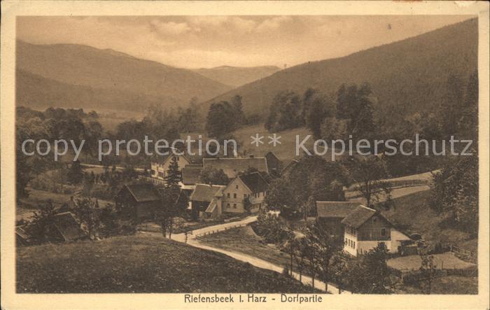Riefensbeek-Kamschlacken Dorfpartie Bahnpost