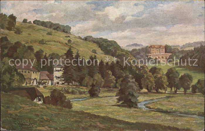 Marbach Lahn Koenigl. Gestuet Schloss Grafeneck Kuenstlerkarte