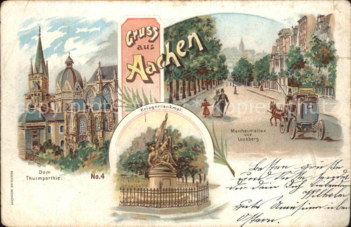 Aachen Monheimallee Lousberg Kriegerdenkmal Dom