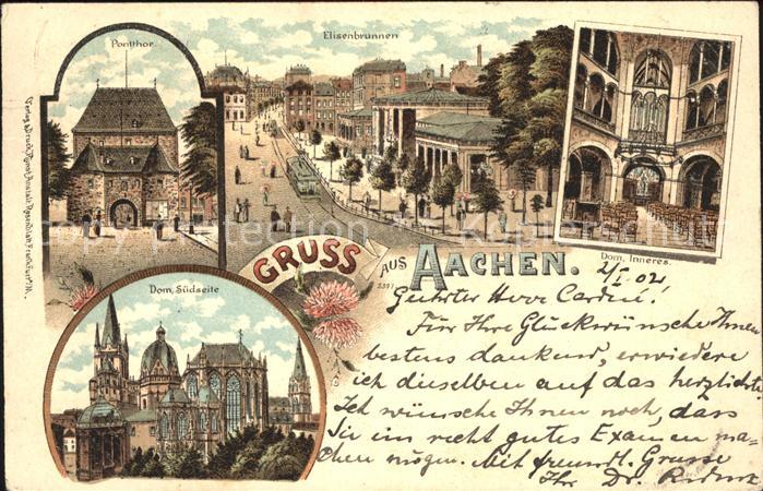 Aachen Ponttor Dom Elisenbrunnen