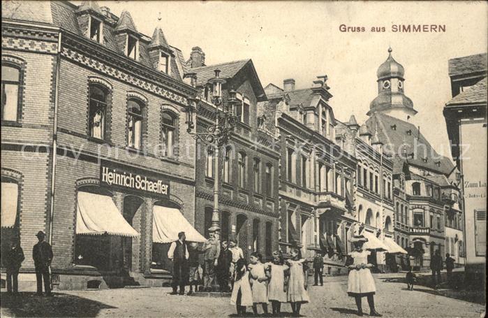 Simmern Hunsrueck Geschaeft Heinrich Schaeffer Bahnpost