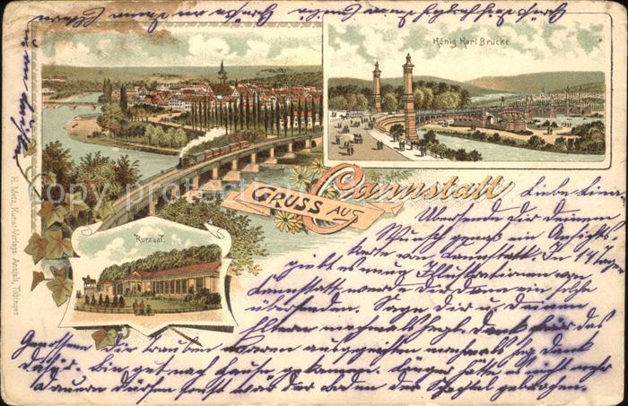 Cannstatt Koenig Karl Bruecke Kursaal