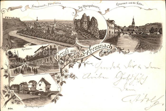 Bad Kreuznach Kurhaus Brueckenhaeuser Rheingrafenstein