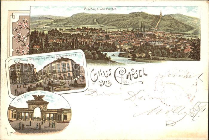 KAssEL CITY Friedrich Wilhelmsplatz Loewenbrunnen Au-Tor