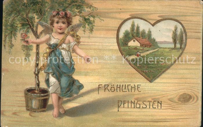 Pfingsten Pentecost Pentecote Engel Herz Kind