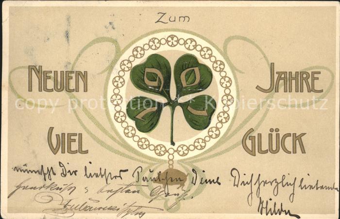 Neujahr Kleeblatt 1901