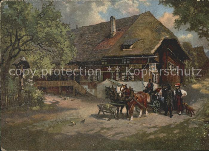 Schwarzwaldhaeuser Kutsche Tracht