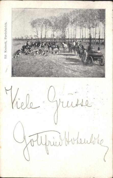 Kuenstlerkarte Ed. K. Parade