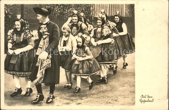 Trachten Schwälmer Hochzeitszug Trachten Schwarz