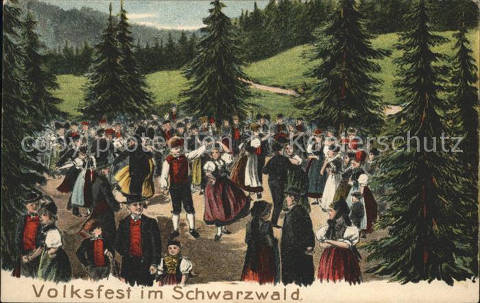 Volksfest Schwarzwald Trachten